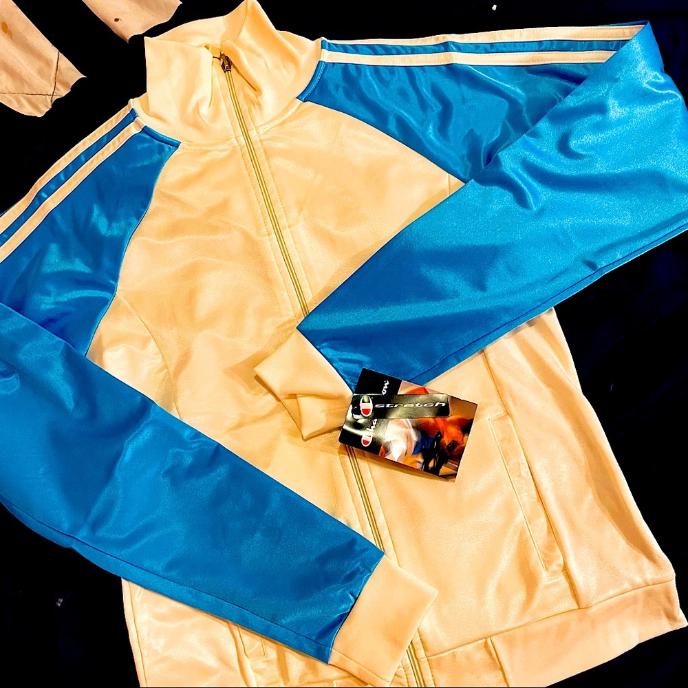 RARE/HTF CHAMPION STRETCH TRACK JACKET NWT WOMEN’S